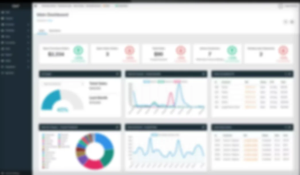 Lightly blurred Cin7 dashboard screenshot for LilyTiles